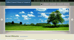 Desktop Screenshot of gilbertfuneralhomeandcrematory.com